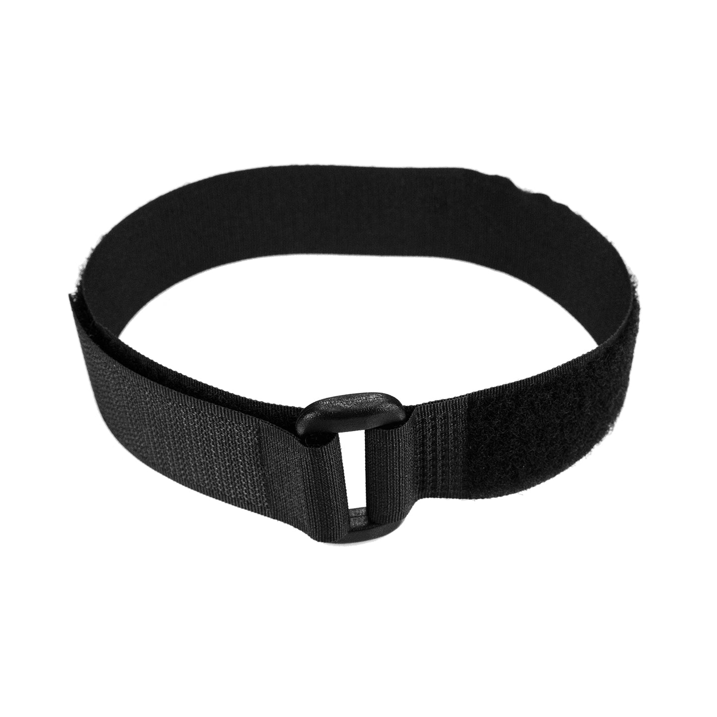 25mm x 450mm Hook & Loop Cinch Strap - Black - Single