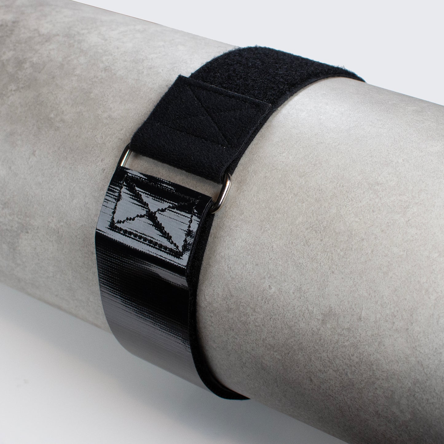 Heavy Duty Hook and Loop Cinch Strap with Stitched Ends and Steel Buckle - 50mm Wide