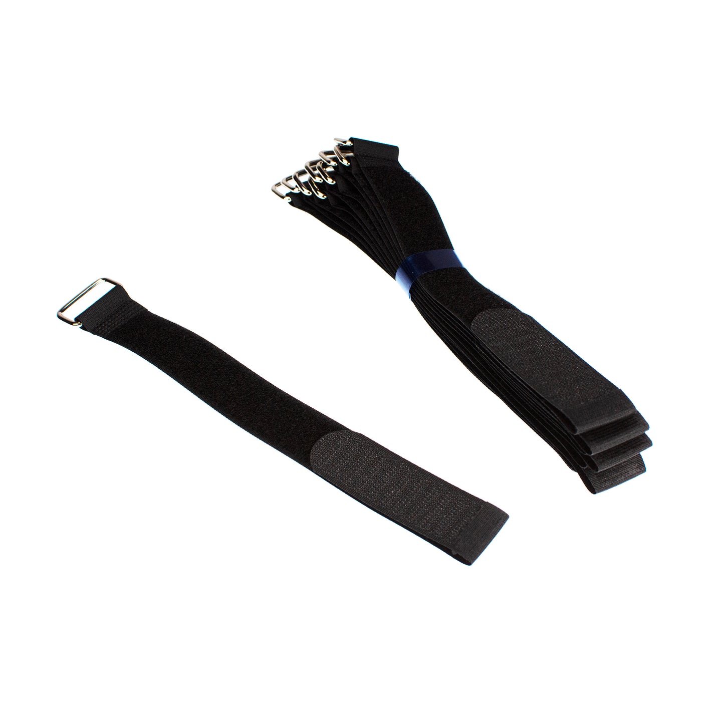 25mm Wide x 275mm Long Cinch Straps with Steel Buckle, Pack of 10