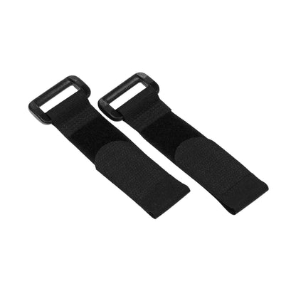 25mm x 150mm Reusable Cinch Straps in Black - Twin Pack