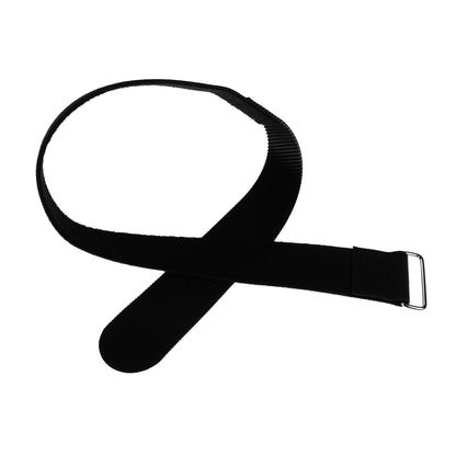 Heavy Duty Hook and Loop Cinch Strap with Stitched Ends and Steel Buckle - 50mm Wide