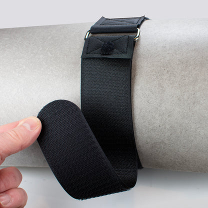 Standard Hook and Loop Cinch Strap with Stitched Ends and Steel Buckle - 50mm Wide