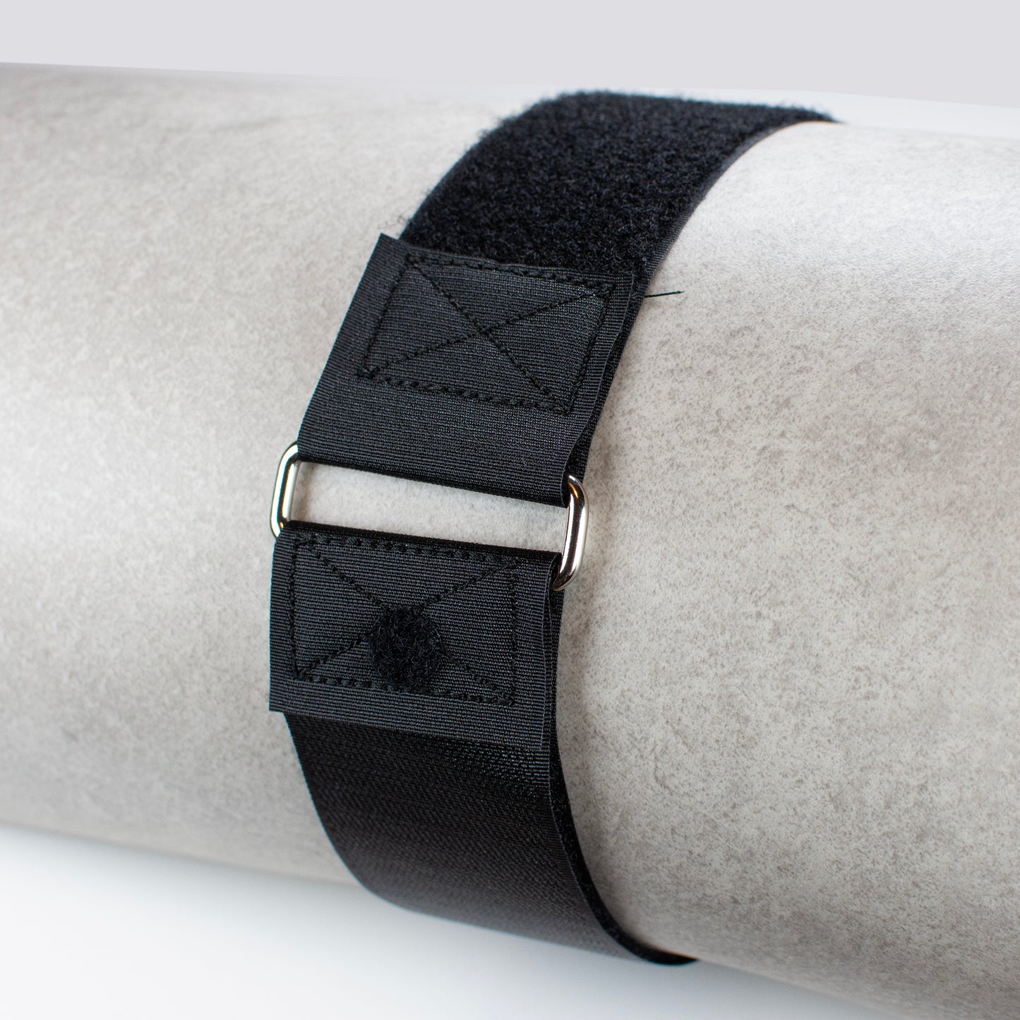 Standard Hook and Loop Cinch Strap with Stitched Ends and Steel Buckle - 50mm Wide