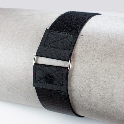 Standard Hook and Loop Cinch Strap with Stitched Ends and Steel Buckle - 50mm Wide