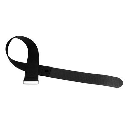 Standard Hook and Loop Cinch Strap with Stitched Ends and Steel Buckle - 50mm Wide